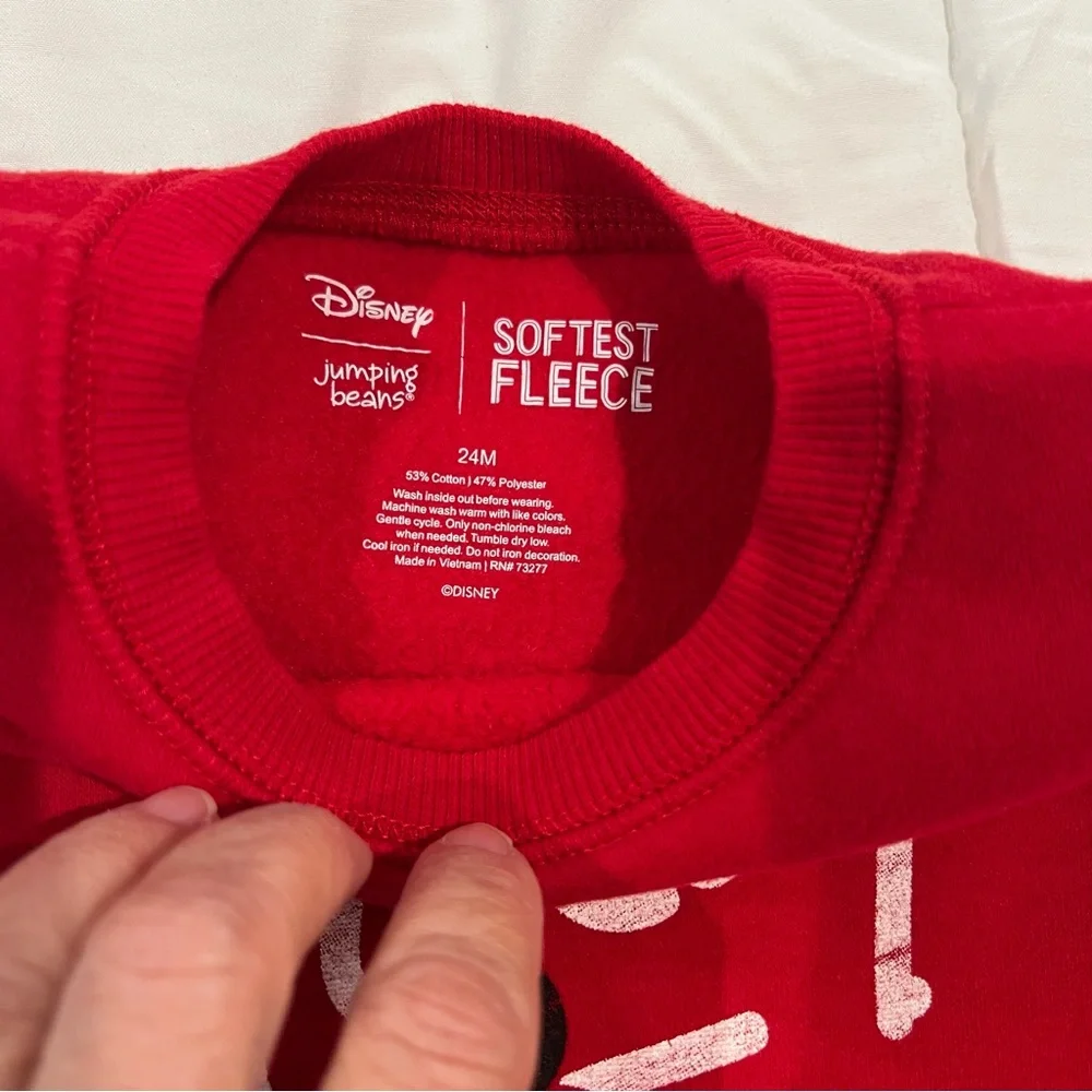 Disney Jumping Beans Mickey Softest Fleece sweatshirt 24 mos‎